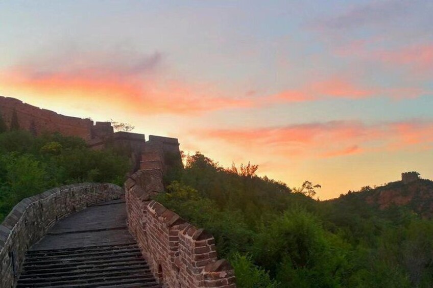 Jinshanling Great Wall sunset