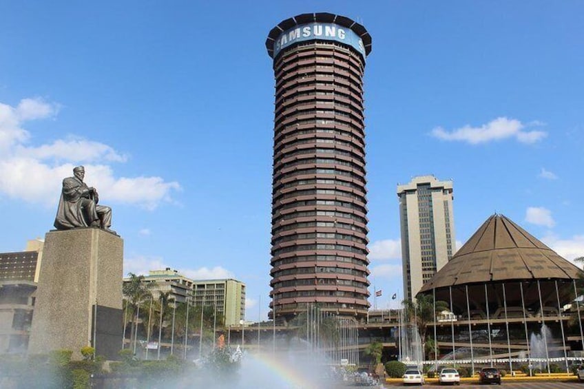 The Amazing KICC Building view in the Kenya Nairobi City Tour