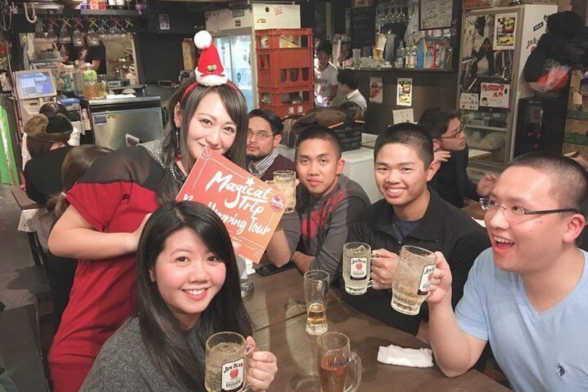 Shibuya Bar Hopping Night Food Walking Tour in Tokyo