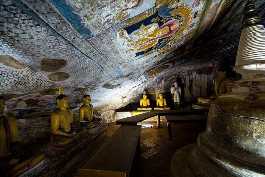 Inside the Cave Temple Dambulla