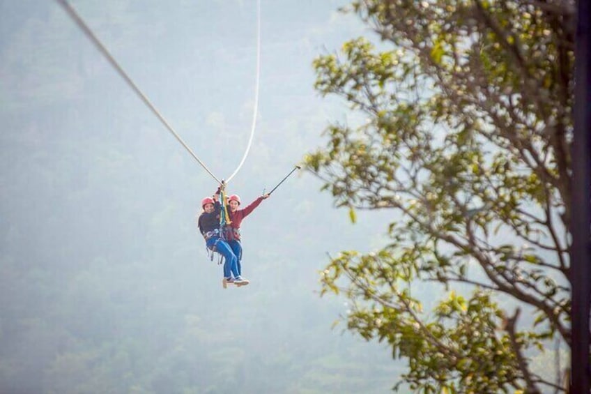 Zipline Adventure near Kathmandu with Pickup & Lunch