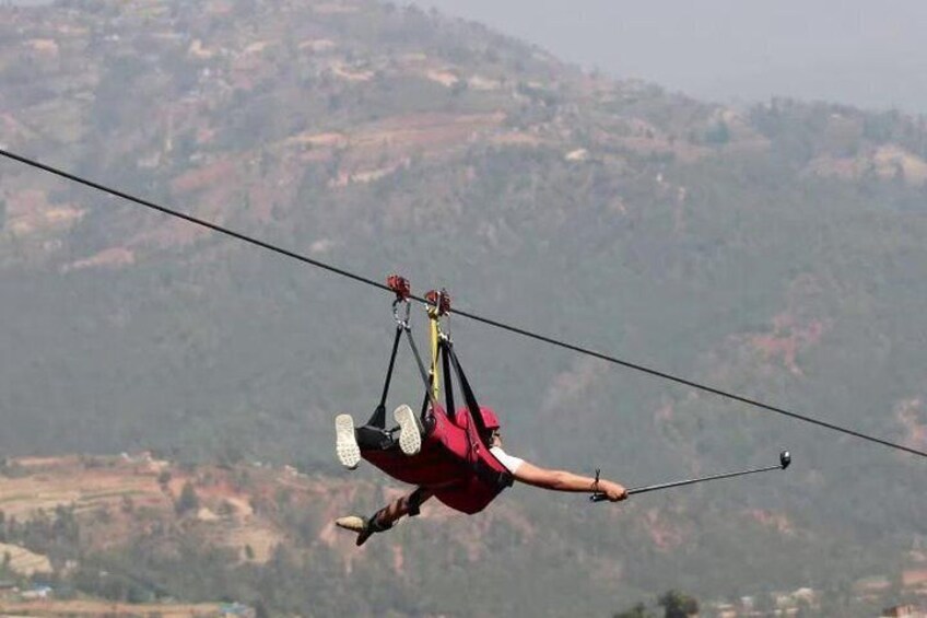 Zipline Adventure near Kathmandu with Pickup & Lunch