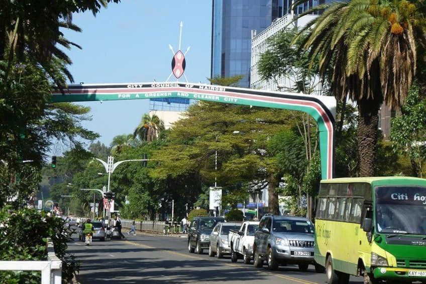 Day tour at the Nairobi city center