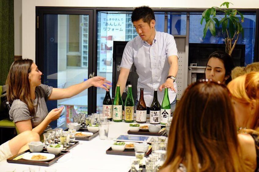 Sake tasting session 