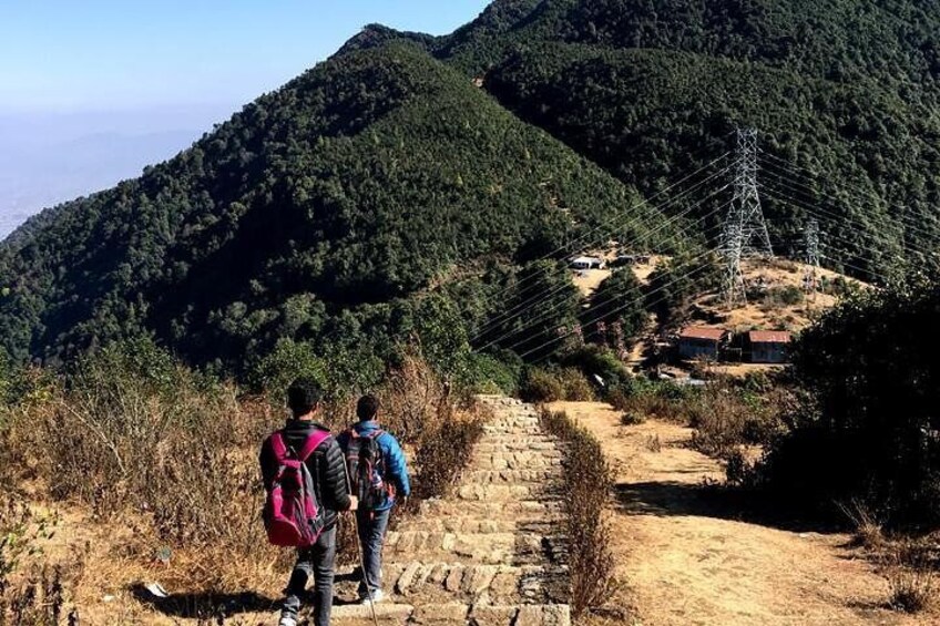 Hiking near Bhanjyang.