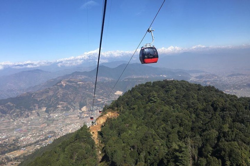 Chandragiri cable car.