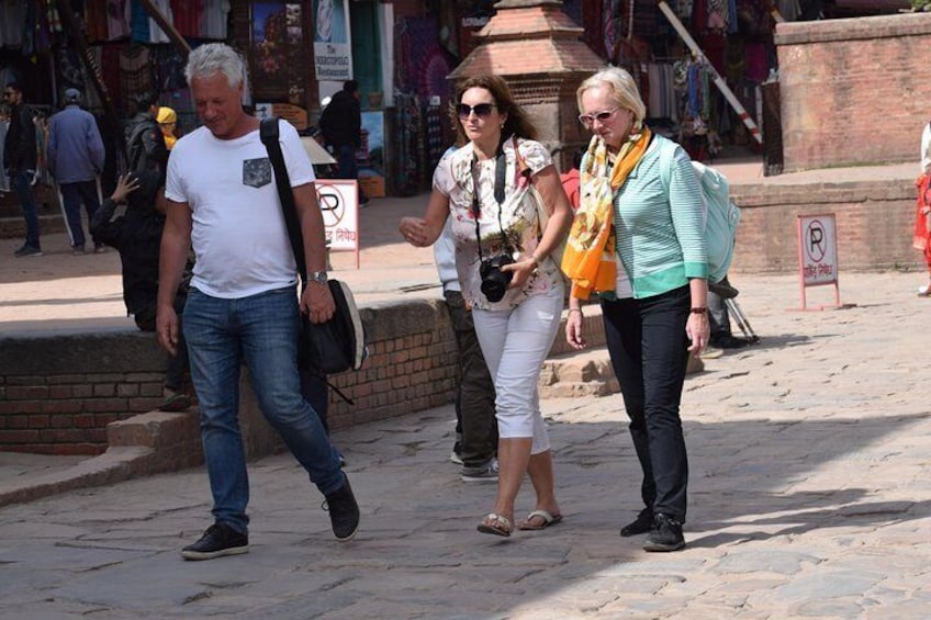 Tourist at Bhaktapur.