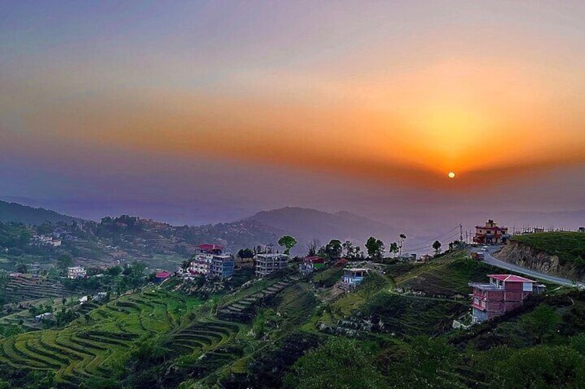 Sunset views from Nagarkot