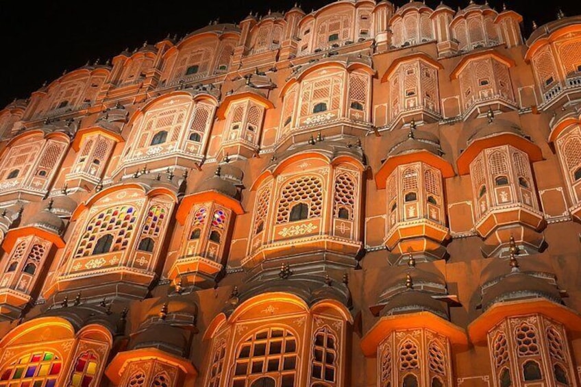 Guided Night Tour of Jaipur City Monuments and Streets