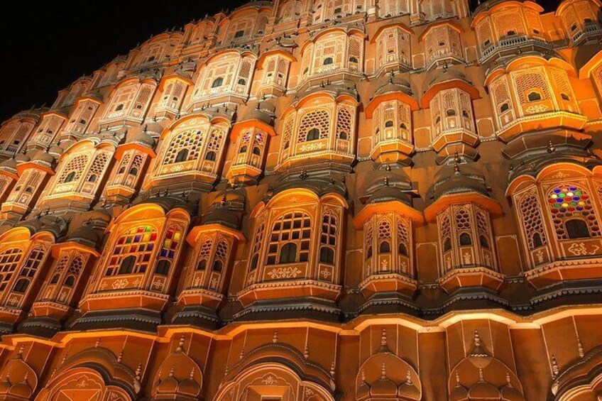 Guided Night Tour of Jaipur City Monuments and Streets