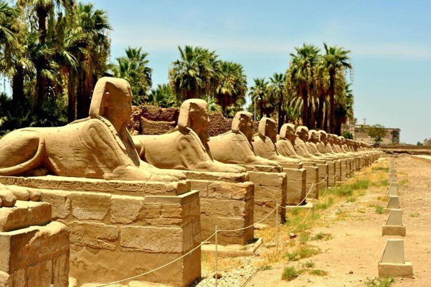 Luxor Temple , Amun-Ra , Mut and Khonsu , Ramses the Great , Avenue of Sphinxes