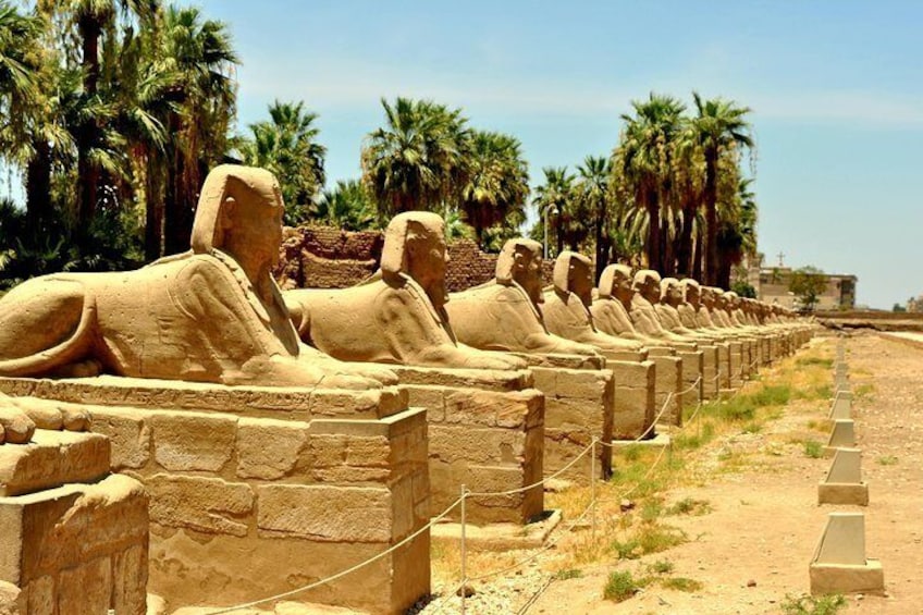 Luxor Temple , Amun-Ra , Mut and Khonsu , Ramses the Great , Avenue of Sphinxes