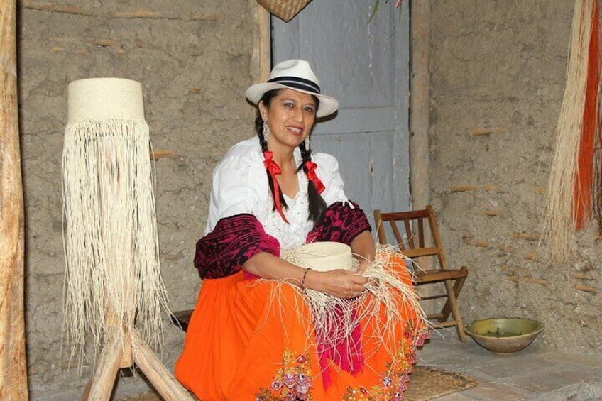 Panama hat weaver