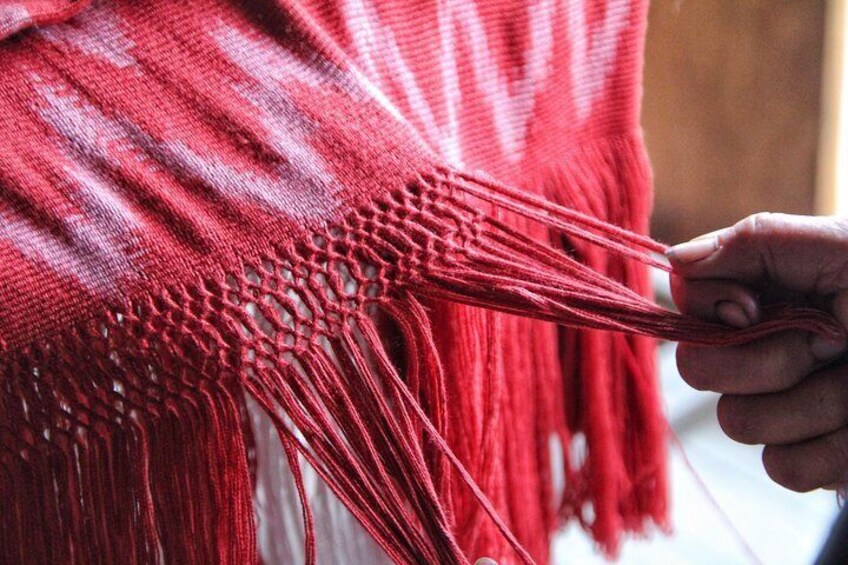 Nail nodding Ikat shawls 