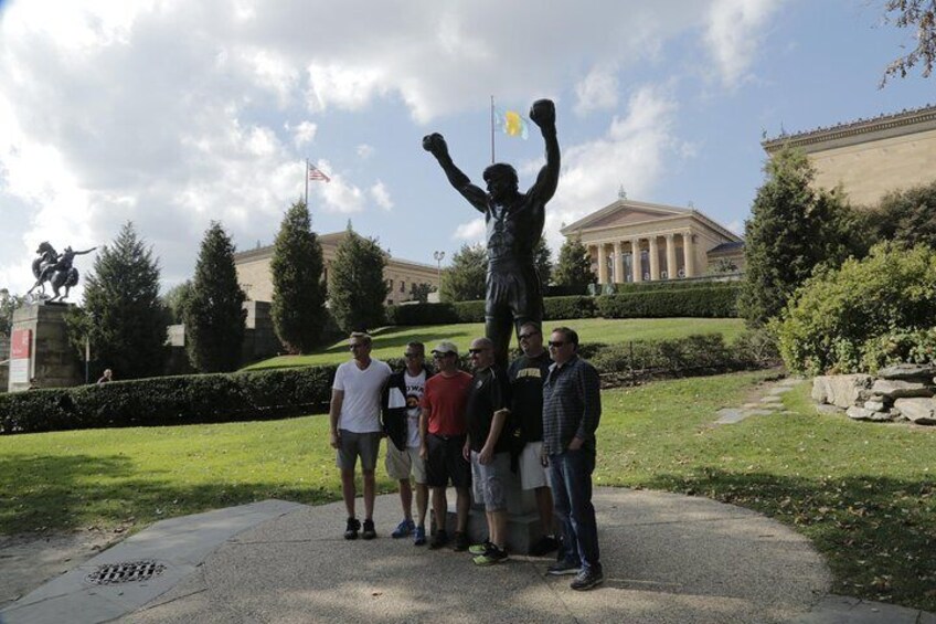 Photos with the Rocky statue