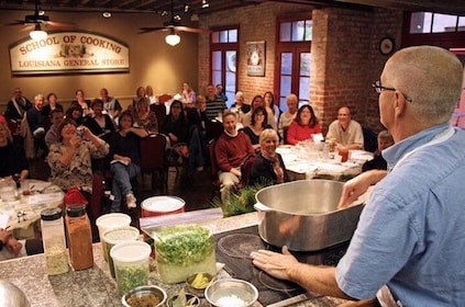 Demonstratie kookcursus in New Orleans met maaltijd