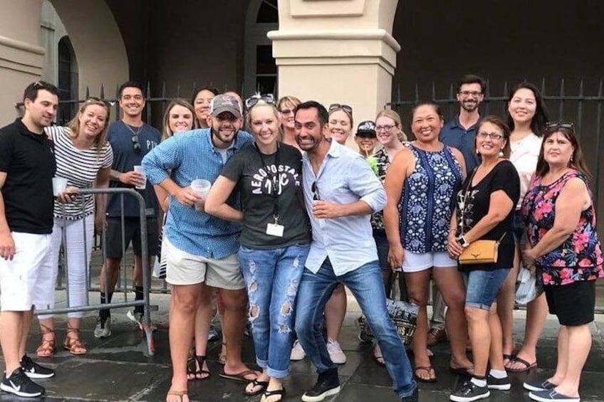 In NOLA for work? Work hard, play harder! This group found some spare time to enjoy a Drunk History Tour! 