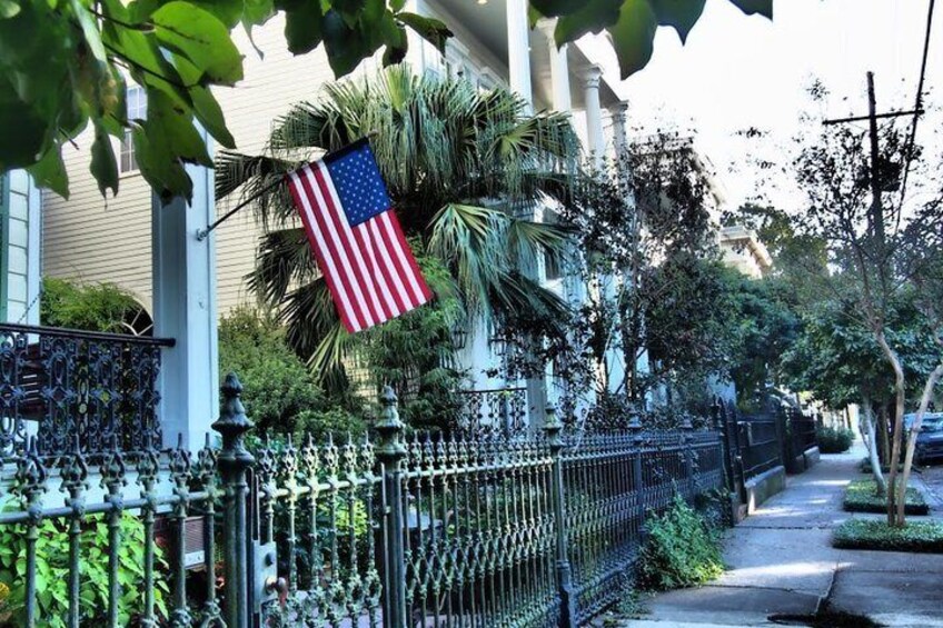 The Garden District's beautiful Mansions.