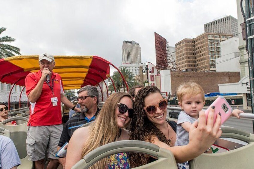 Grab a selfie on the top-deck with the city of New Orleans as your backdrop.