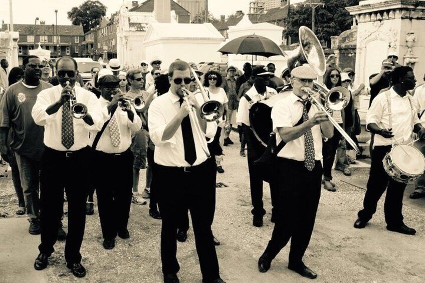 Jazz Funeral in St. Louis Cemetery 