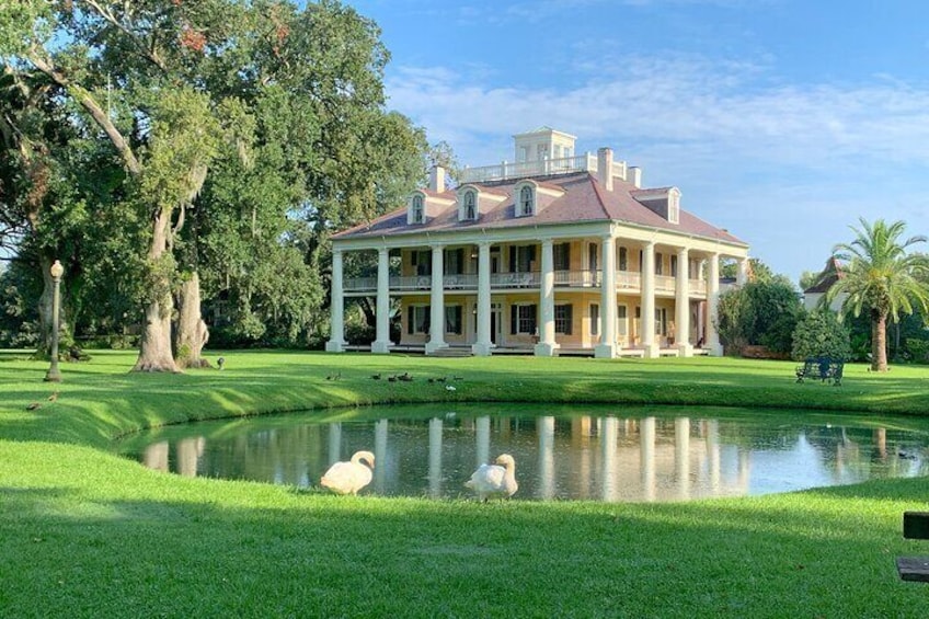 Mansion with Reflection Pond