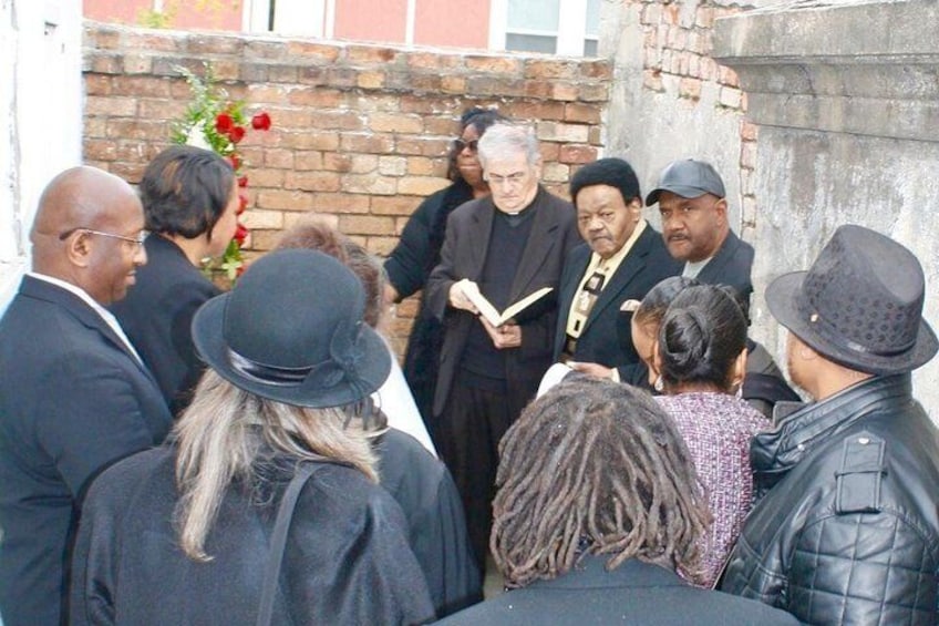 Fats Domino at Billy Diamond's funeral