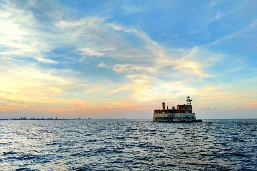 Four Mile Crib. Come Sailing and see a bit of Chicago history.