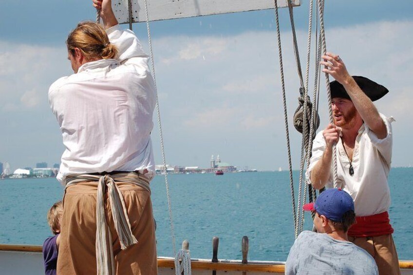 Chicago’s Famous Friday Night Pirates Pub Sail Aboard 148' Tall Ship Windy