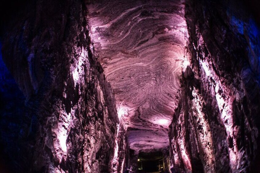 Inside the Zipaquira Salt Cathedral