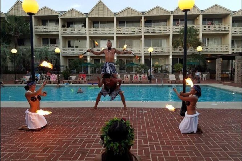 Show item 4 of 6. Skip the Line: Polynesian Fire Luau and Dinner Show Ticket at the Hawaiian Inn