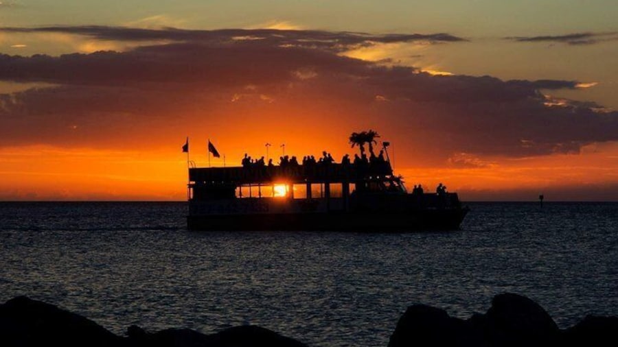 The Tropics Boat at Sunset