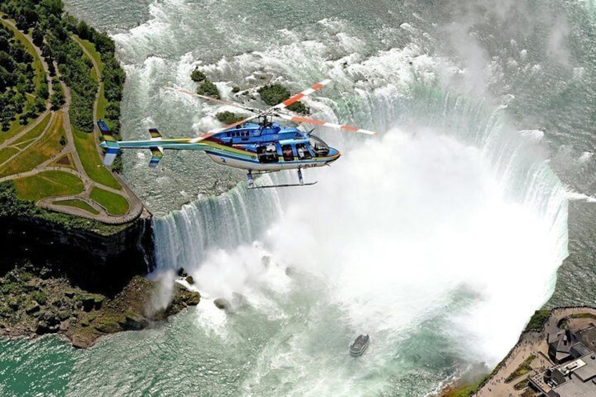 Helicopter flight over the falls (optional activity)