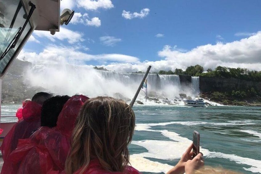 American Falls from Hornblower cruise boat