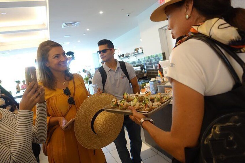 Tastings at the market 