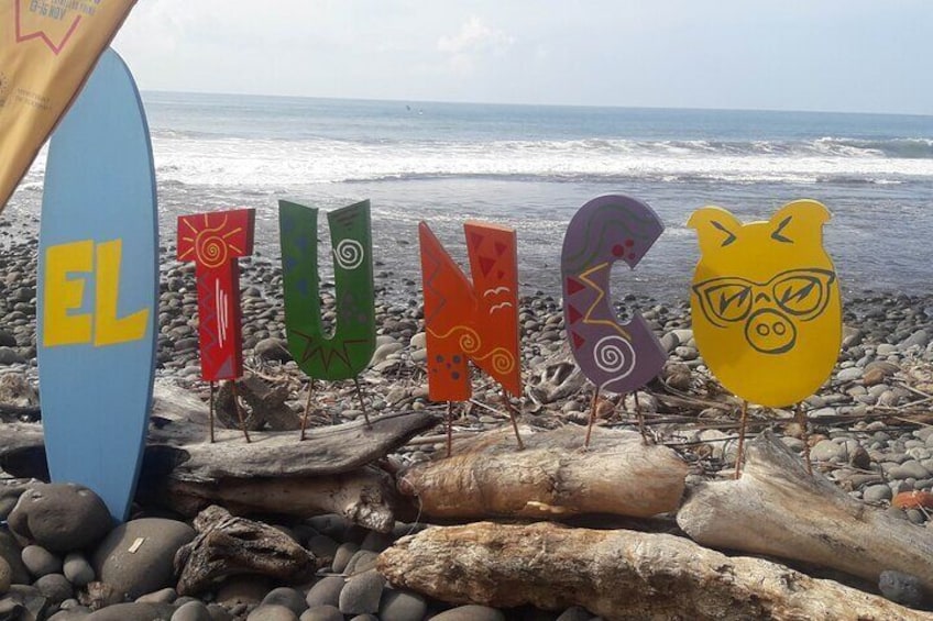 Hike tamanique falls and visit El tunco beach from San Salvador
