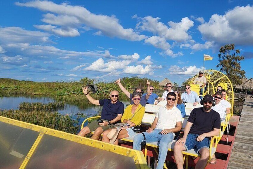 Have a fun day on the airboat ride!