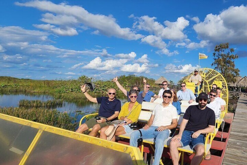 Have a fun day on the airboat ride!
