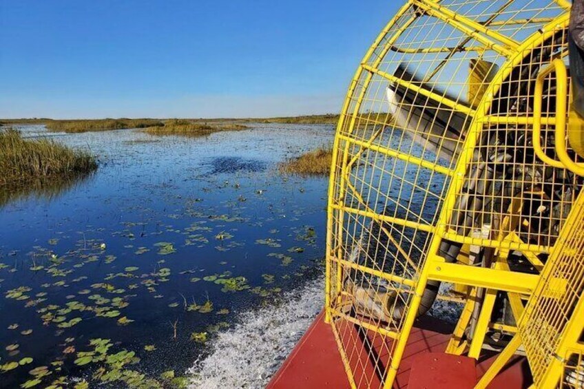 We only use small airboats