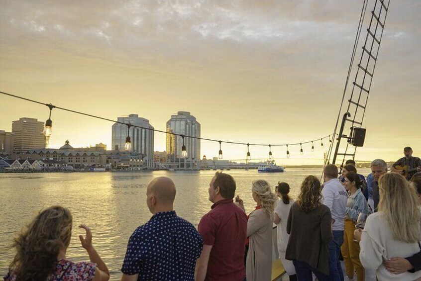 Tall Ship Silva Sailing Cruise at sunset