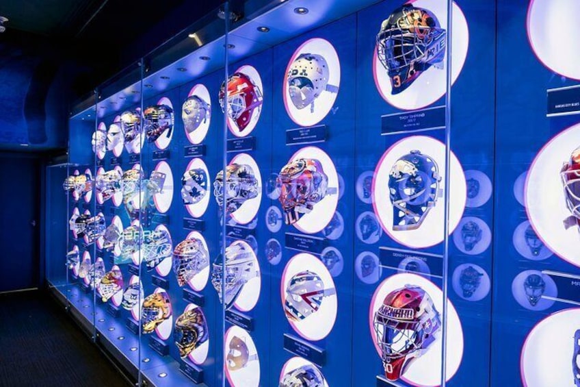 With 90 goalie masks on display, The Mask exhibit is an unparalleled tribute to puckstoppers past and present.