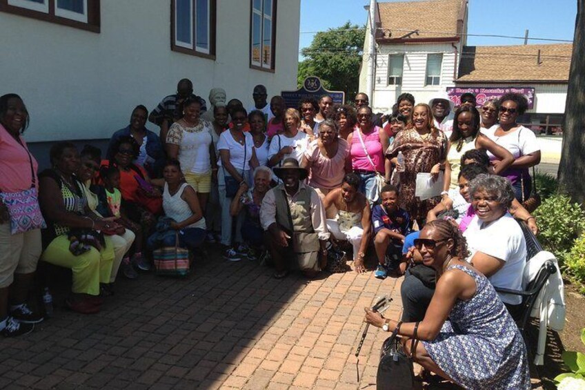 Group Shot Tubman Meditation Garden 