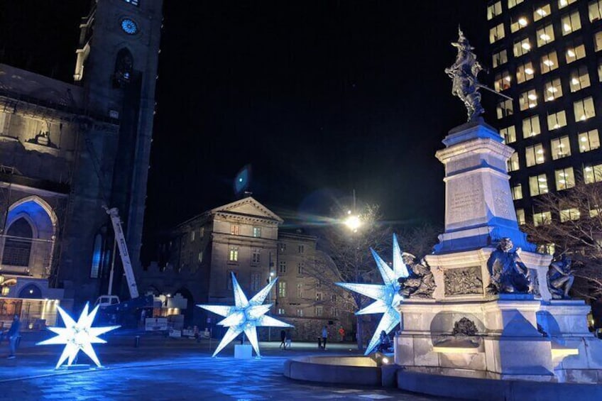 Christmas Walking Tour in Old Montreal