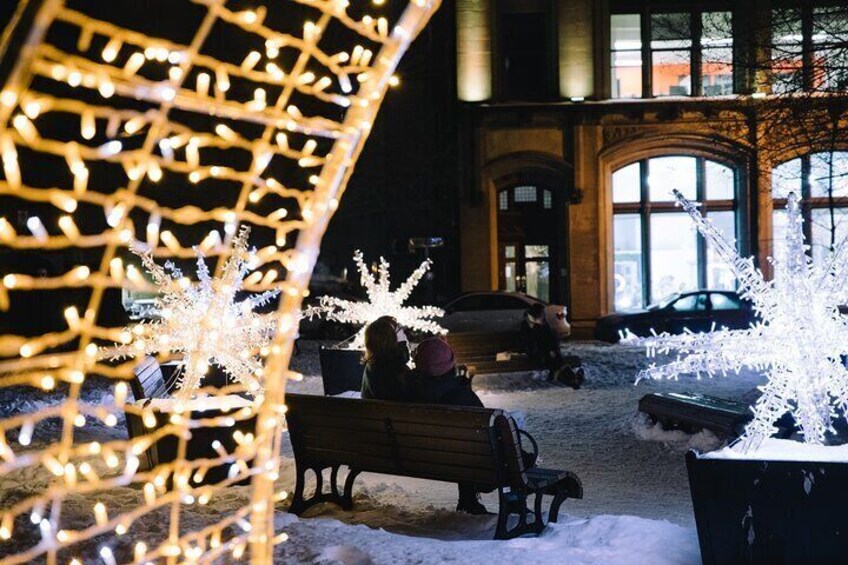 Christmas Walking Tour in Old Montreal