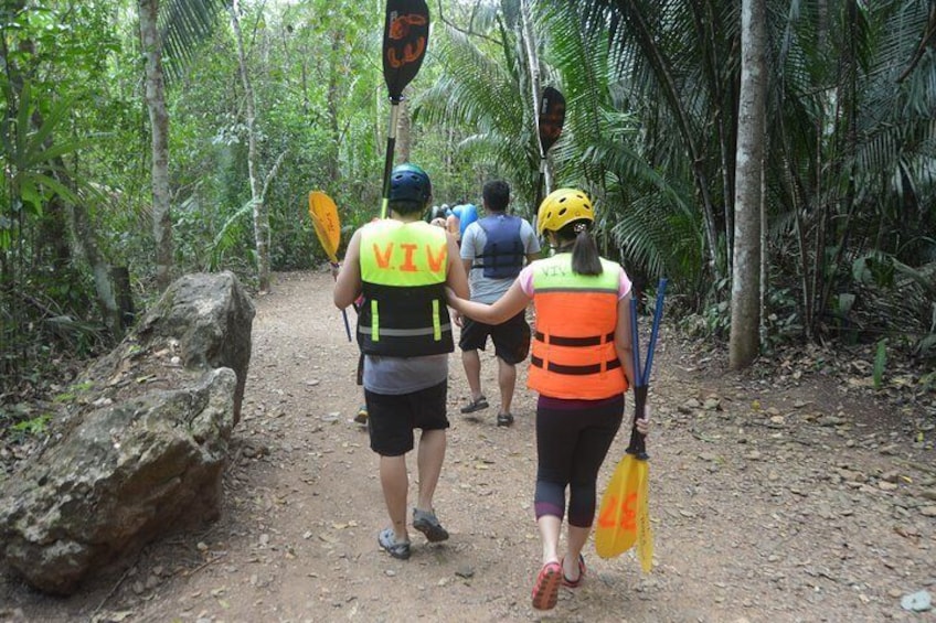 Caves Kayaking Zipline Experience from Ambergris Caye San Pedro