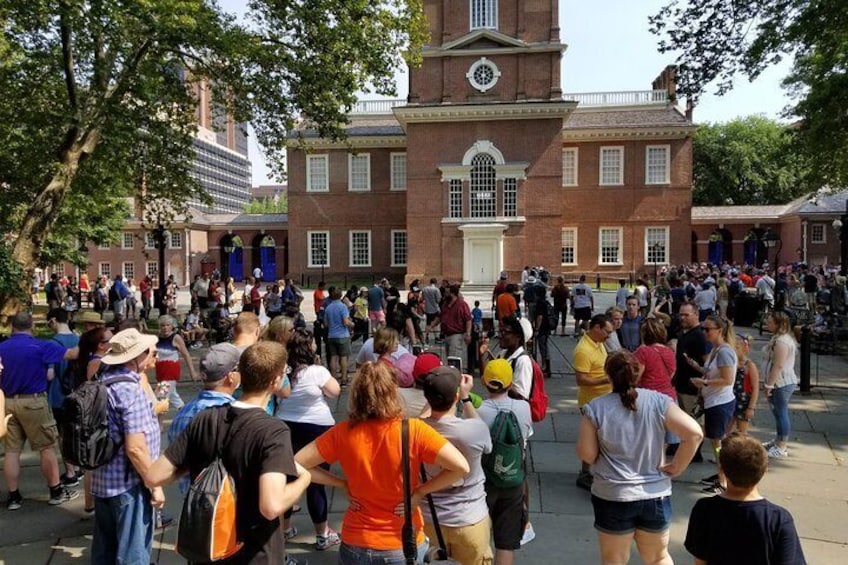 Behind Independence Hall