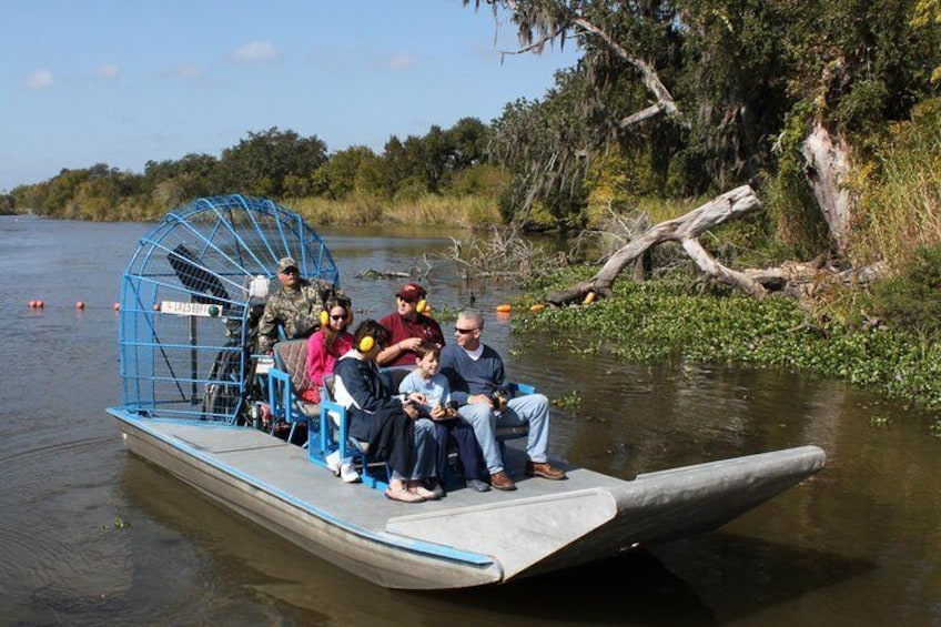 Airboat in the Louisiana Bayous