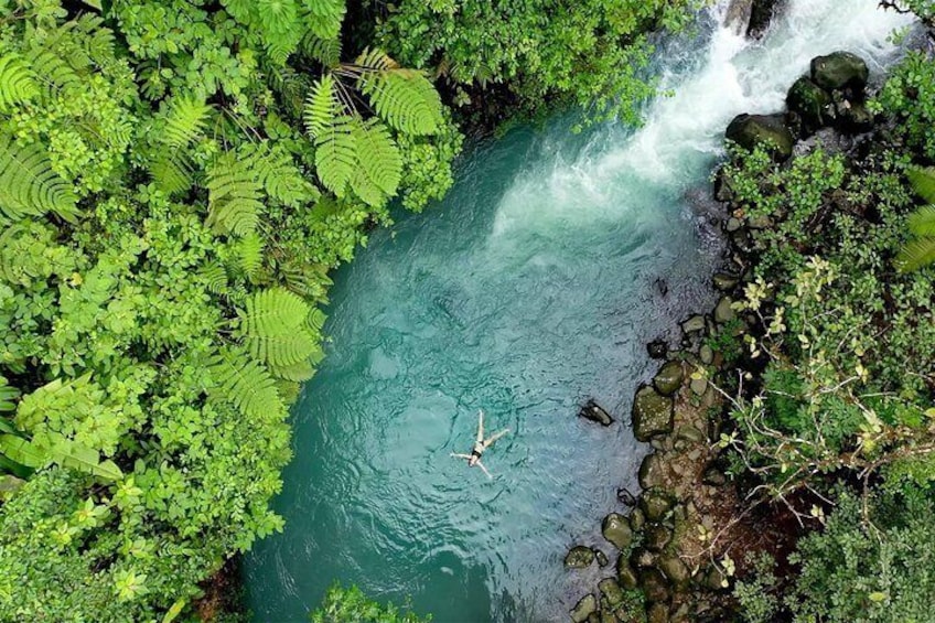 Blue hole on the blue river
