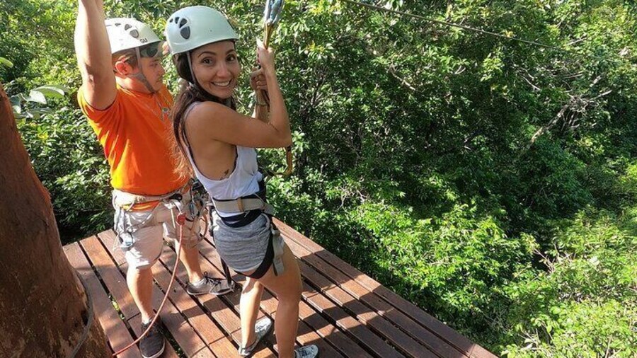 Selva Maya Eco Adventure Park: Ziplining, Hanging Bridges, Rappelling and Cenote