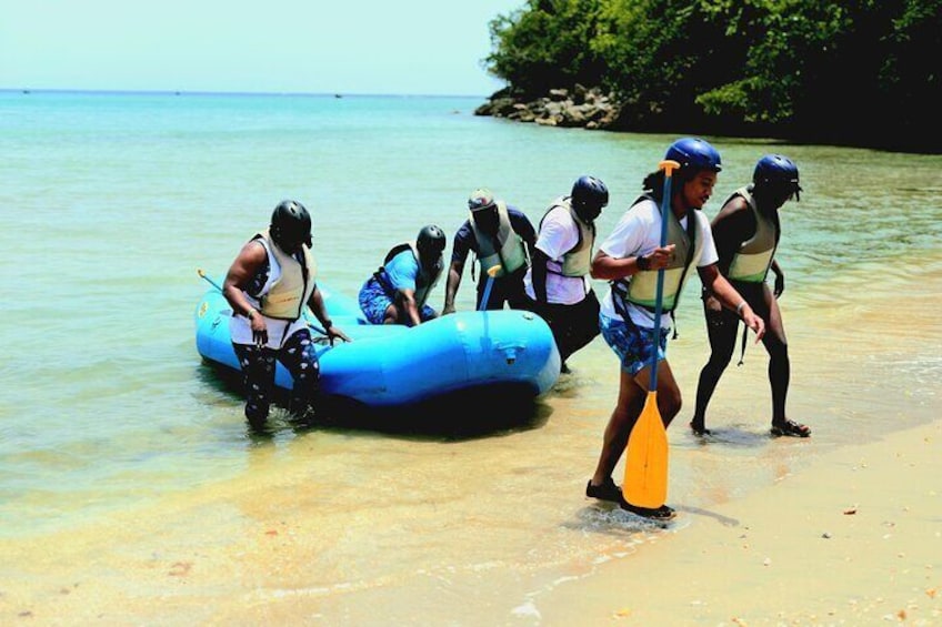 River Rapids Waterfalls Tubing and Beach Adventure