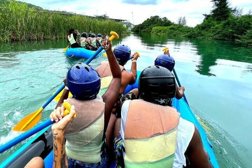 River Rapids Waterfalls Tubing and Beach Adventure